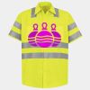 Men's High Visibility Safety Short Sleeve Work Shirt Thumbnail