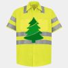 Men's High Visibility Safety Short Sleeve Work Shirt Thumbnail