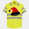 Men's High Visibility Safety Short Sleeve Work Shirt Thumbnail