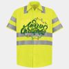 Men's High Visibility Safety Short Sleeve Work Shirt Thumbnail
