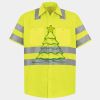 Men's High Visibility Safety Short Sleeve Work Shirt Thumbnail