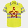Men's High Visibility Safety Short Sleeve Work Shirt Thumbnail