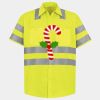 Men's High Visibility Safety Short Sleeve Work Shirt Thumbnail