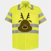 Men's High Visibility Safety Short Sleeve Work Shirt Thumbnail