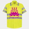 Men's High Visibility Safety Short Sleeve Work Shirt Thumbnail