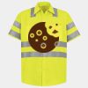 Men's High Visibility Safety Short Sleeve Work Shirt Thumbnail