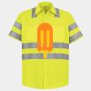 Men's High Visibility Safety Short Sleeve Work Shirt Thumbnail