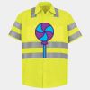 Men's High Visibility Safety Short Sleeve Work Shirt Thumbnail