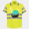 Men's High Visibility Safety Short Sleeve Work Shirt Thumbnail