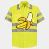 Men's High Visibility Safety Short Sleeve Work Shirt Thumbnail