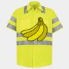 Men's High Visibility Safety Short Sleeve Work Shirt Thumbnail