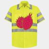 Men's High Visibility Safety Short Sleeve Work Shirt Thumbnail