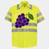 Men's High Visibility Safety Short Sleeve Work Shirt Thumbnail