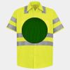 Men's High Visibility Safety Short Sleeve Work Shirt Thumbnail