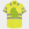 Men's High Visibility Safety Short Sleeve Work Shirt Thumbnail
