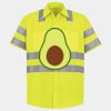Men's High Visibility Safety Short Sleeve Work Shirt Thumbnail