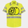 Men's High Visibility Safety Short Sleeve Work Shirt Thumbnail