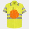 Men's High Visibility Safety Short Sleeve Work Shirt Thumbnail