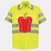 Men's High Visibility Safety Short Sleeve Work Shirt Thumbnail