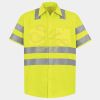 Men's High Visibility Safety Short Sleeve Work Shirt Thumbnail