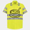 Men's High Visibility Safety Short Sleeve Work Shirt Thumbnail