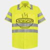 Men's High Visibility Safety Short Sleeve Work Shirt Thumbnail