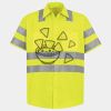 Men's High Visibility Safety Short Sleeve Work Shirt Thumbnail