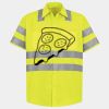 Men's High Visibility Safety Short Sleeve Work Shirt Thumbnail