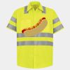 Men's High Visibility Safety Short Sleeve Work Shirt Thumbnail