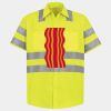 Men's High Visibility Safety Short Sleeve Work Shirt Thumbnail