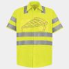 Men's High Visibility Safety Short Sleeve Work Shirt Thumbnail