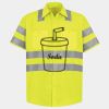 Men's High Visibility Safety Short Sleeve Work Shirt Thumbnail