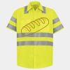 Men's High Visibility Safety Short Sleeve Work Shirt Thumbnail