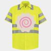 Men's High Visibility Safety Short Sleeve Work Shirt Thumbnail