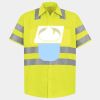 Men's High Visibility Safety Short Sleeve Work Shirt Thumbnail