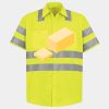 Men's High Visibility Safety Short Sleeve Work Shirt Thumbnail