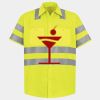 Men's High Visibility Safety Short Sleeve Work Shirt Thumbnail