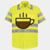 Men's High Visibility Safety Short Sleeve Work Shirt Thumbnail