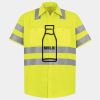 Men's High Visibility Safety Short Sleeve Work Shirt Thumbnail