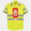 Men's High Visibility Safety Short Sleeve Work Shirt Thumbnail