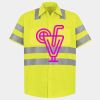 Men's High Visibility Safety Short Sleeve Work Shirt Thumbnail