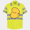 Men's High Visibility Safety Short Sleeve Work Shirt Thumbnail