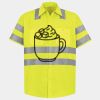 Men's High Visibility Safety Short Sleeve Work Shirt Thumbnail