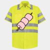 Men's High Visibility Safety Short Sleeve Work Shirt Thumbnail