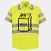 Men's High Visibility Safety Short Sleeve Work Shirt Thumbnail