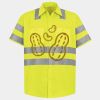 Men's High Visibility Safety Short Sleeve Work Shirt Thumbnail