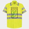 Men's High Visibility Safety Short Sleeve Work Shirt Thumbnail