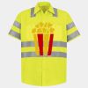 Men's High Visibility Safety Short Sleeve Work Shirt Thumbnail