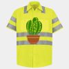 Men's High Visibility Safety Short Sleeve Work Shirt Thumbnail