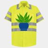 Men's High Visibility Safety Short Sleeve Work Shirt Thumbnail